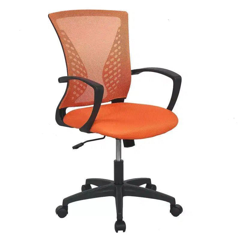 Chaise de bureau mi-dossier avec support lombaire rotatif