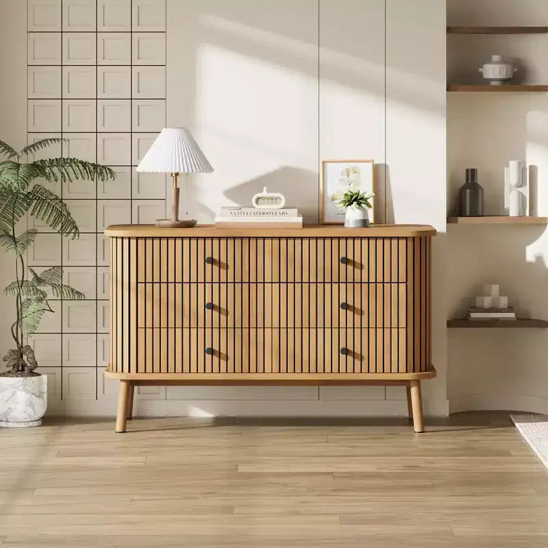 6 Drawer Dresser for Bedroom Chests of Double Drawers
