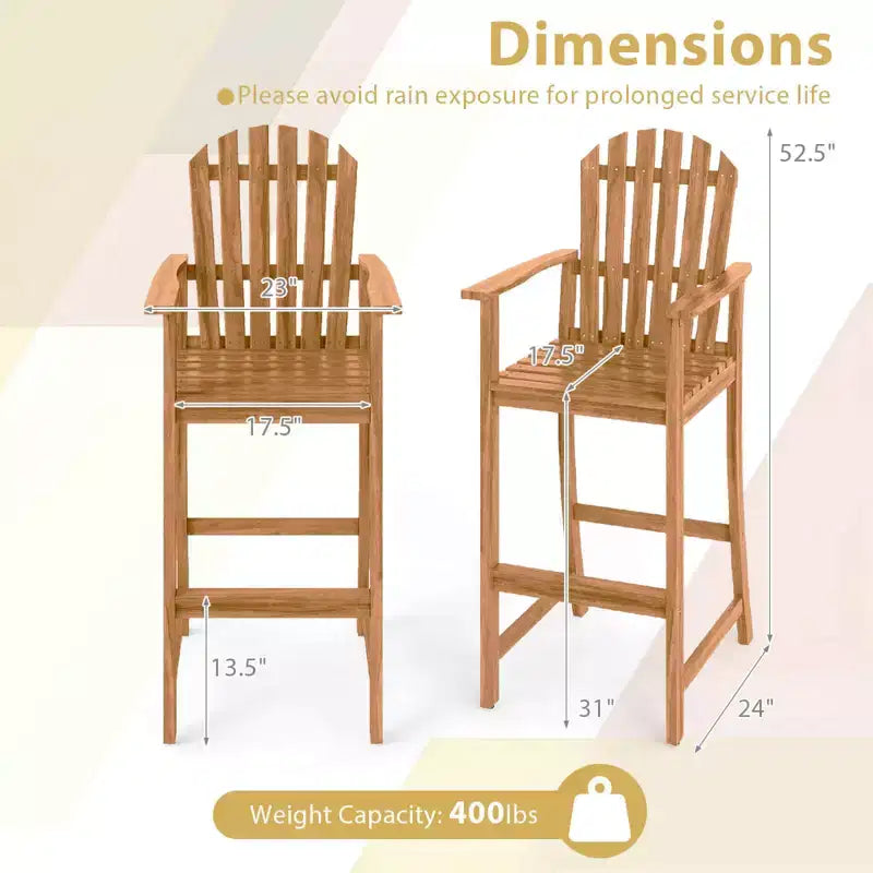 Tabourets de bar d'extérieur / tabourets de bar de terrasse