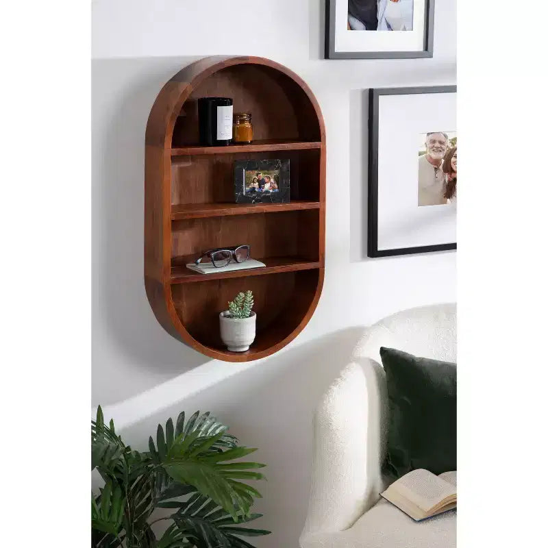 Étagère murale capsule en bois